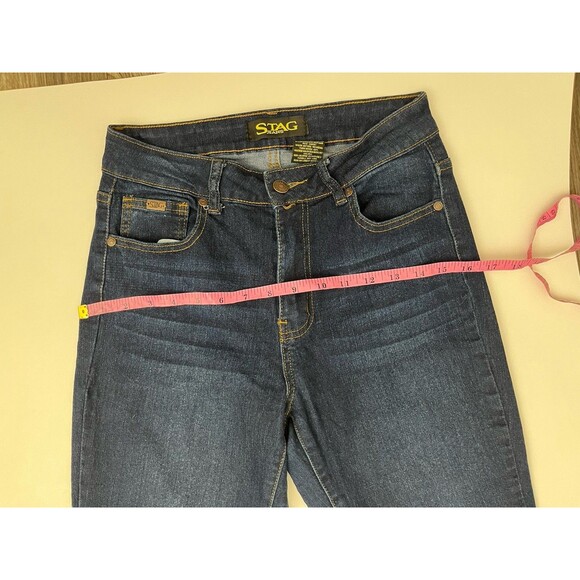 Stag Women’s Jeans Blue Denim Size 5/25 Stretch Flare Leg Mid Rise - Picture 6 of 11